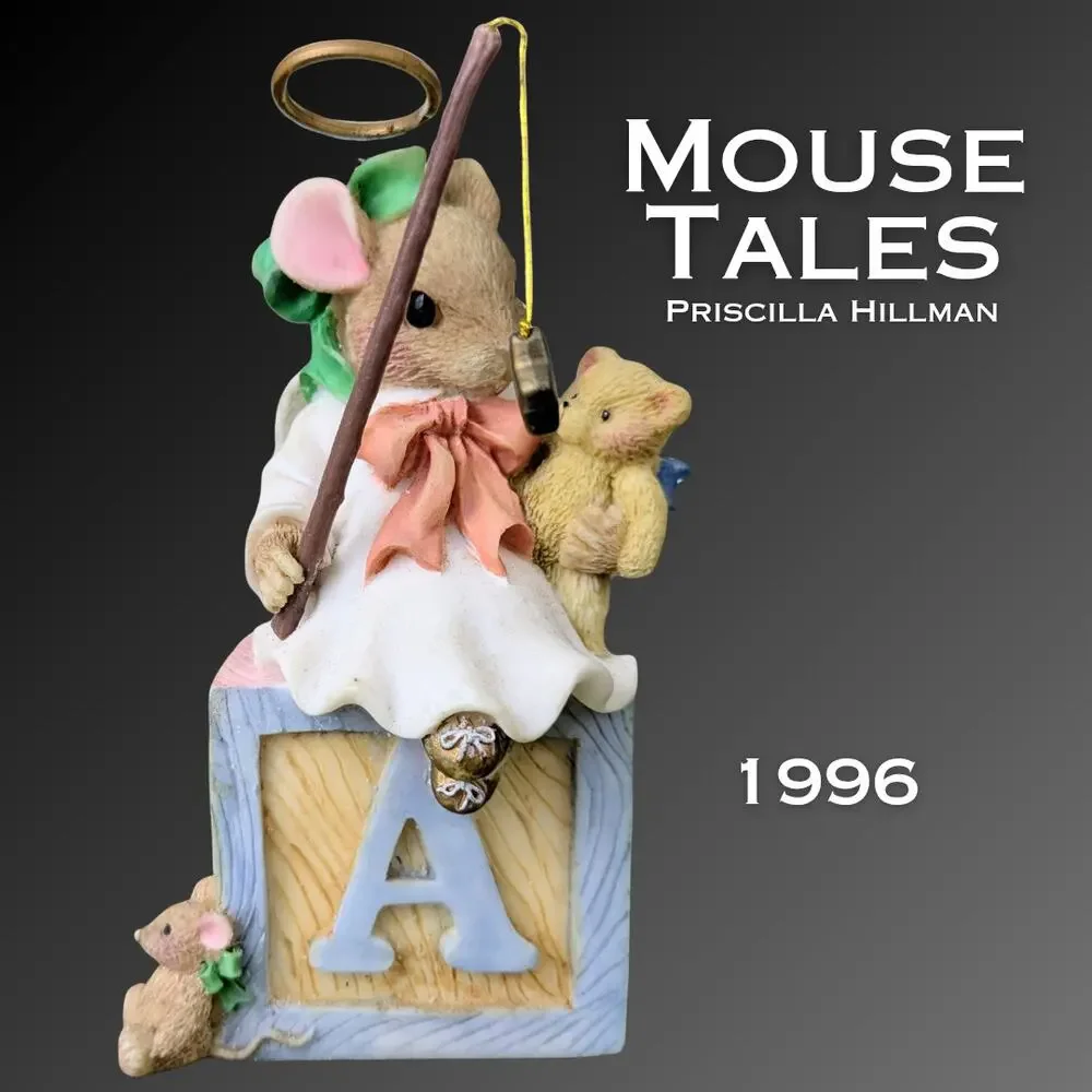 1996 Mouse Tales Hillman Angels We Have Heard on High Christmas Figurine Enesco